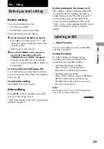 Preview for 29 page of Sony CMT-C7NT Operating Instructions Manual