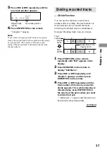 Preview for 37 page of Sony CMT-C7NT Operating Instructions Manual