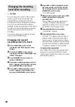 Preview for 40 page of Sony CMT-C7NT Operating Instructions Manual