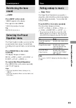 Preview for 45 page of Sony CMT-C7NT Operating Instructions Manual