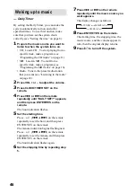 Предварительный просмотр 46 страницы Sony CMT-C7NT Operating Instructions Manual