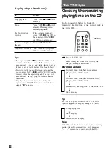 Preview for 18 page of Sony CMT-CP1 - Micro Hi Fi Component System Operating Instructions Manual