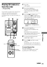 Предварительный просмотр 21 страницы Sony CMT-CP1 - Micro Hi Fi Component System Operating Instructions Manual