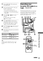 Предварительный просмотр 23 страницы Sony CMT-CP1 - Micro Hi Fi Component System Operating Instructions Manual