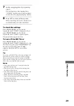 Preview for 29 page of Sony CMT-CP1 - Micro Hi Fi Component System Operating Instructions Manual