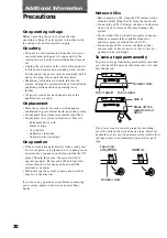 Предварительный просмотр 30 страницы Sony CMT-CP1 - Micro Hi Fi Component System Operating Instructions Manual