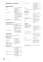 Preview for 34 page of Sony CMT-CP1 - Micro Hi Fi Component System Operating Instructions Manual