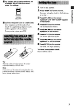 Preview for 7 page of Sony CMT-CP100 Operating Instructions Manual