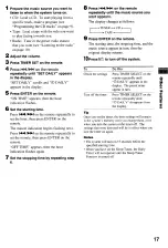 Preview for 17 page of Sony CMT-CP100 Operating Instructions Manual