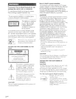 Preview for 2 page of Sony CMT-CP101 - Micro Hi Fi Component System Operating Instructions Manual