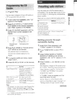 Preview for 9 page of Sony CMT-CP101 - Micro Hi Fi Component System Operating Instructions Manual