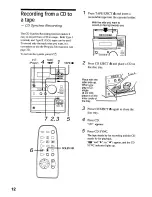 Preview for 12 page of Sony CMT-CP11 Operating Instructions Manual