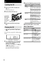 Preview for 8 page of Sony CMT-CP300 Operating Instructions Manual