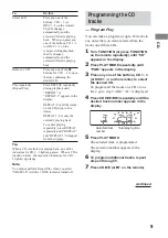 Preview for 9 page of Sony CMT-CP300 Operating Instructions Manual