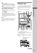 Preview for 15 page of Sony CMT-CP33MD - Micro Hi Fi Component System Operating Instructions Manual
