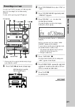 Preview for 21 page of Sony CMT-CP33MD - Micro Hi Fi Component System Operating Instructions Manual