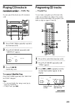 Preview for 23 page of Sony CMT-CP33MD - Micro Hi Fi Component System Operating Instructions Manual