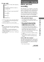 Предварительный просмотр 31 страницы Sony CMT-CP33MD - Micro Hi Fi Component System Operating Instructions Manual