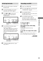 Preview for 33 page of Sony CMT-CP33MD - Micro Hi Fi Component System Operating Instructions Manual