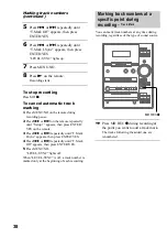 Предварительный просмотр 38 страницы Sony CMT-CP33MD - Micro Hi Fi Component System Operating Instructions Manual