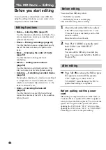 Preview for 44 page of Sony CMT-CP33MD - Micro Hi Fi Component System Operating Instructions Manual