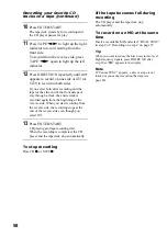 Предварительный просмотр 58 страницы Sony CMT-CP33MD - Micro Hi Fi Component System Operating Instructions Manual