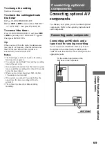 Предварительный просмотр 69 страницы Sony CMT-CP33MD - Micro Hi Fi Component System Operating Instructions Manual