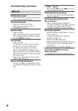 Preview for 76 page of Sony CMT-CP33MD - Micro Hi Fi Component System Operating Instructions Manual