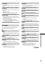 Preview for 79 page of Sony CMT-CP33MD - Micro Hi Fi Component System Operating Instructions Manual