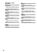 Preview for 80 page of Sony CMT-CP33MD - Micro Hi Fi Component System Operating Instructions Manual