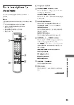 Предварительный просмотр 83 страницы Sony CMT-CP33MD - Micro Hi Fi Component System Operating Instructions Manual