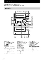 Preview for 4 page of Sony CMT-CP500MD Operating Instructions Manual
