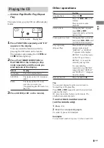 Preview for 9 page of Sony CMT-CP500MD Operating Instructions Manual