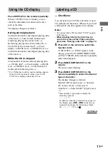 Preview for 11 page of Sony CMT-CP500MD Operating Instructions Manual