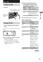 Preview for 13 page of Sony CMT-CP500MD Operating Instructions Manual
