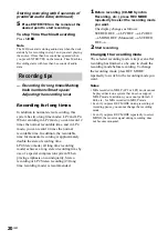 Preview for 20 page of Sony CMT-CP500MD Operating Instructions Manual