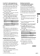 Preview for 21 page of Sony CMT-CP500MD Operating Instructions Manual