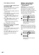 Предварительный просмотр 22 страницы Sony CMT-CP500MD Operating Instructions Manual