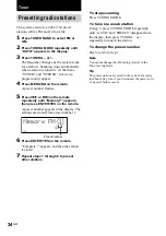 Предварительный просмотр 34 страницы Sony CMT-CP500MD Operating Instructions Manual