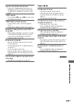 Preview for 49 page of Sony CMT-CP500MD Operating Instructions Manual