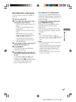 Preview for 19 page of Sony CMT-CP505MD Operating Instructions Manual