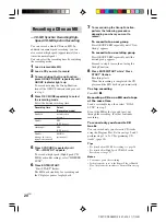 Preview for 20 page of Sony CMT-CP505MD Operating Instructions Manual