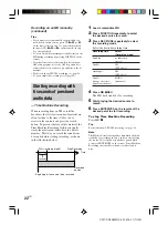 Предварительный просмотр 22 страницы Sony CMT-CP505MD Operating Instructions Manual