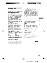 Предварительный просмотр 23 страницы Sony CMT-CP505MD Operating Instructions Manual