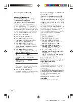 Preview for 24 page of Sony CMT-CP505MD Operating Instructions Manual