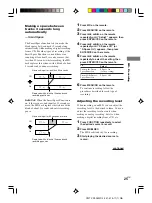 Предварительный просмотр 25 страницы Sony CMT-CP505MD Operating Instructions Manual