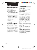 Preview for 28 page of Sony CMT-CP505MD Operating Instructions Manual