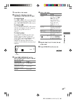 Предварительный просмотр 29 страницы Sony CMT-CP505MD Operating Instructions Manual