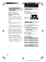 Preview for 44 page of Sony CMT-CP505MD Operating Instructions Manual