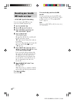 Preview for 46 page of Sony CMT-CP505MD Operating Instructions Manual